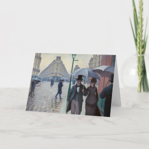 Gustave Caillebotte - Pariser Straße; Regentag Karte
