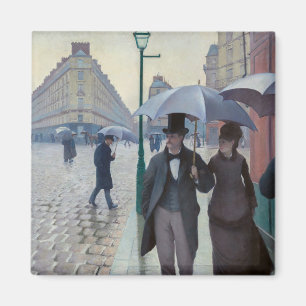 Gustave Caillebotte - Pariser Straße; Regentag Magnet
