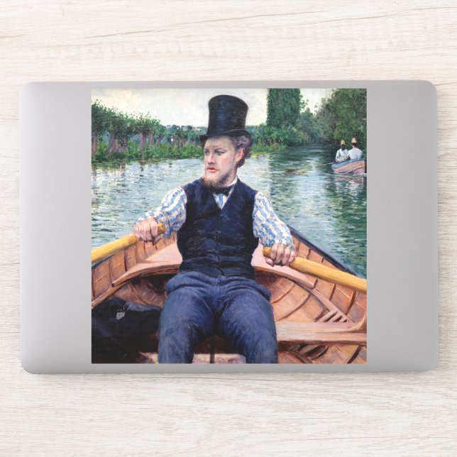 Gustave Caillebotte - Party für Boote Aufkleber (Computer)