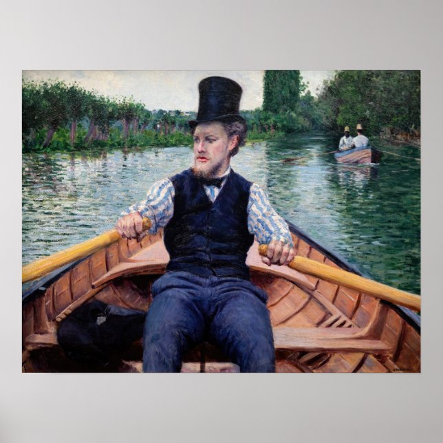 Gustave Caillebotte - Party für Boote Poster (Vorne)
