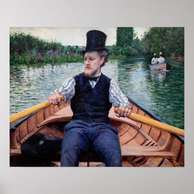 Gustave Caillebotte - Party für Boote Poster (Vorne)