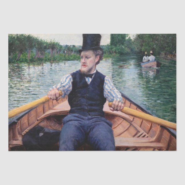 Gustave Caillebotte - Party für Boote Seidenpapier (Vorderseite)