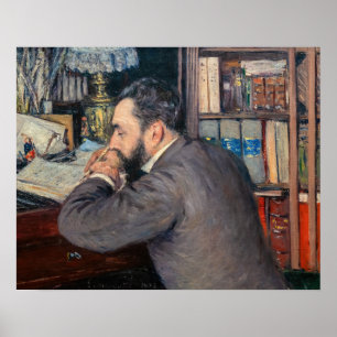 Gustave Caillebotte - Porträt von Henri Cordier Poster