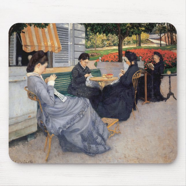 Gustave Caillebotte - Porträts im Grünen Mousepad (Vorne)