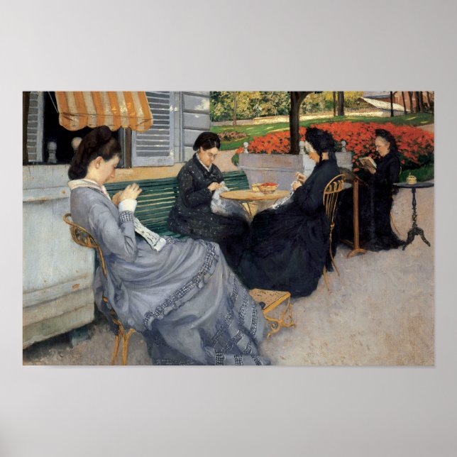 Gustave Caillebotte - Porträts im Grünen Poster (Vorne)