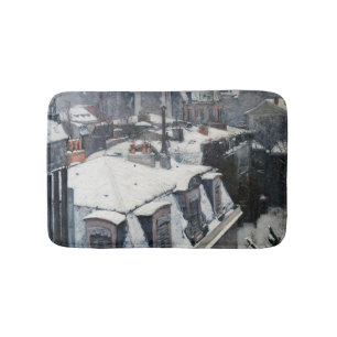 Gustave Caillebotte - Rooftops im Schnee Badematte