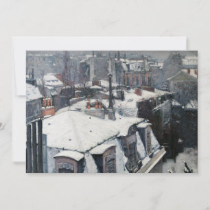Gustave Caillebotte - Rooftops im Schnee Einladung