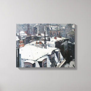 Gustave Caillebotte - Rooftops im Schnee Leinwanddruck