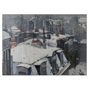 Gustave Caillebotte - Rooftops im Schnee Schneidebrett