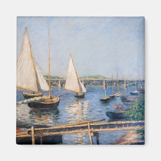 Gustave Caillebotte - Segelboote in Argenteuil Magnet (Vorne)
