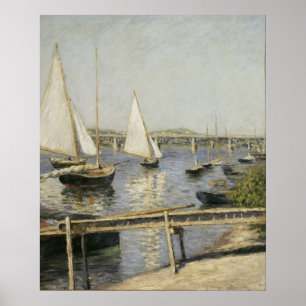 Gustave Caillebotte - Segelboote in Argenteuil Poster