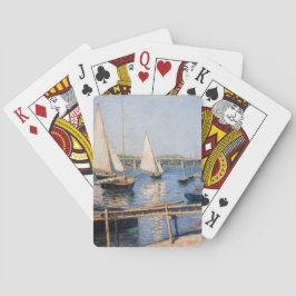 Gustave Caillebotte - Segelboote in Argenteuil Spielkarten