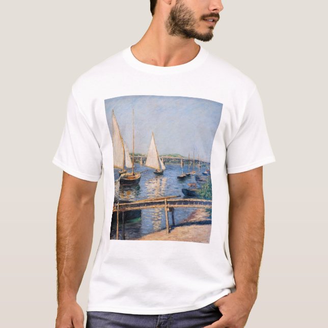 Gustave Caillebotte - Segelboote in Argenteuil T-Shirt (Vorderseite)