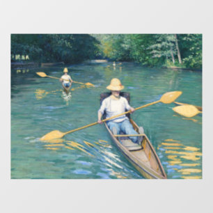 Gustave Caillebotte - Skiffs on Yerres Fensteraufkleber