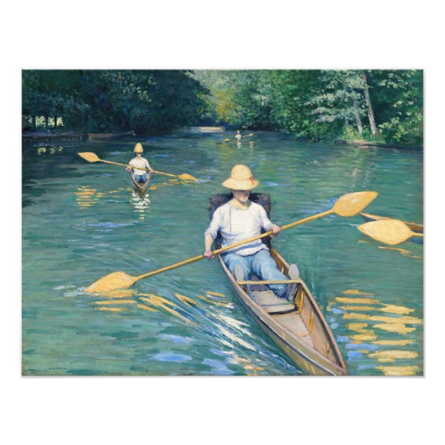 Gustave Caillebotte - Skiffs on Yerres Fotodruck (Vorne)