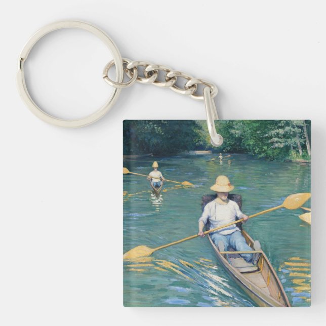 Gustave Caillebotte - Skiffs on Yerres Schlüsselanhänger (Vorderseite)