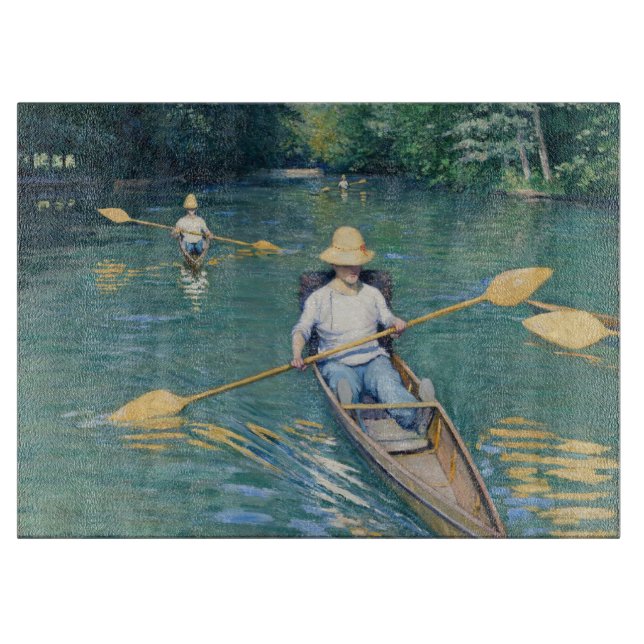 Gustave Caillebotte - Skiffs on Yerres Schneidebrett (Vorderseite)
