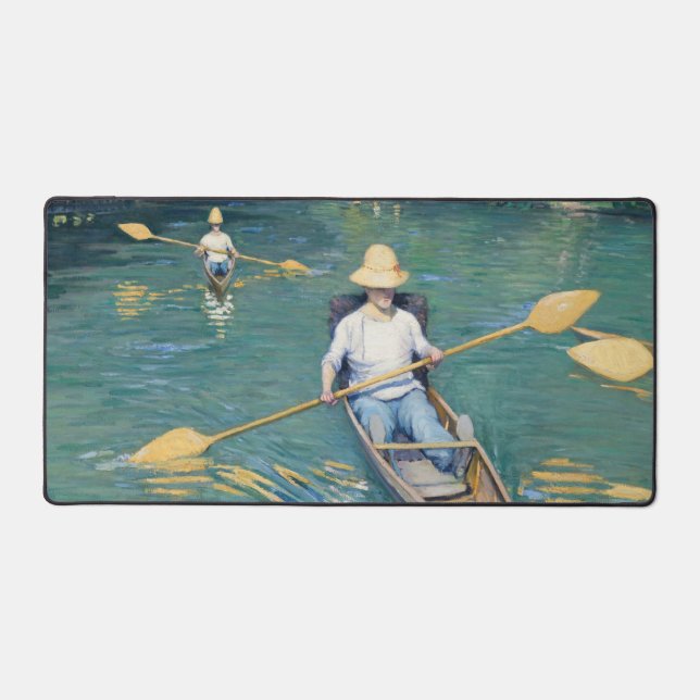Gustave Caillebotte - Skiffs on Yerres Schreibtischunterlage (Vorderseite)