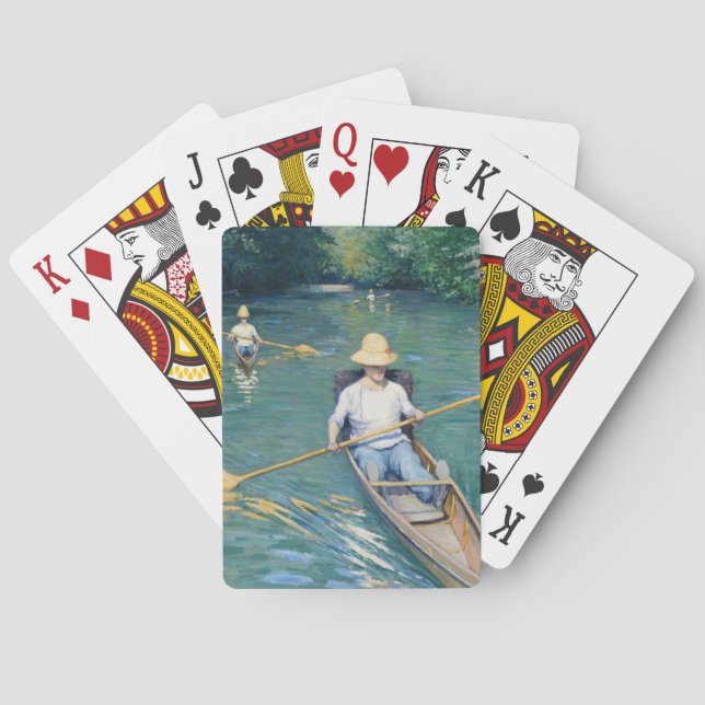 Gustave Caillebotte - Skiffs on Yerres Spielkarten (Rückseite)