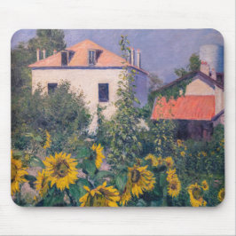 Gustave Caillebotte - Sonnenblumen, Garten Mousepad