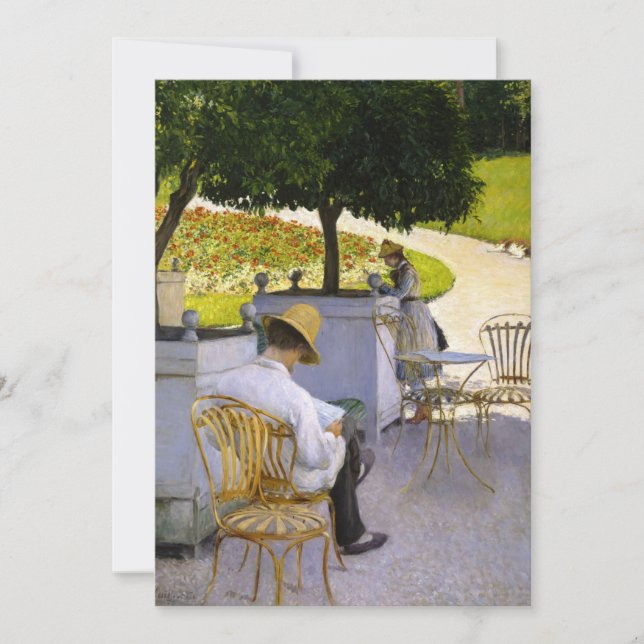 Gustave Caillebotte - The Orange Trees Einladung (Vorderseite)