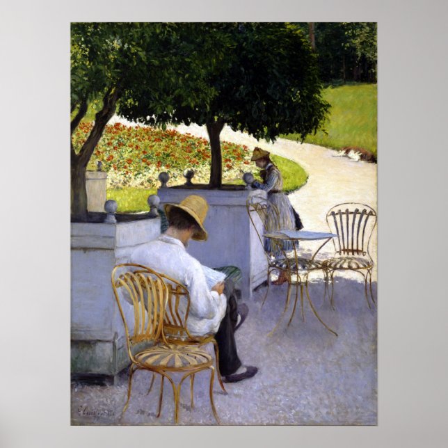 Gustave Caillebotte The Orange Trees Poster (Vorne)