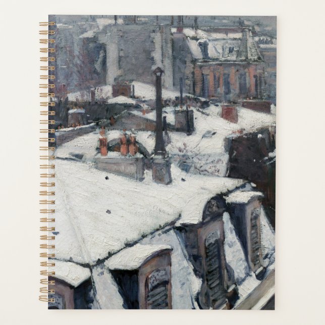Gustave Caillebotte - Toits dans la neige (Devant)