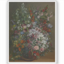 Gustave Courbet - Bouquet der Blume in einer Vase