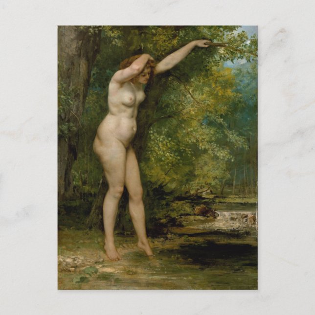 Gustave Courbet | Der junge Bather Postkarte (Vorderseite)