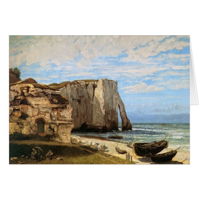 Gustave Courbet- die Klippen bei Etretat (Vorderseite (Horizontal))