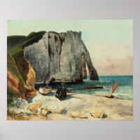 Gustave Courbet | Die Klippen von Etretat, der Haf