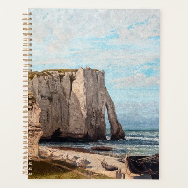 Gustave Courbet - Falaises à Etretat après la temp (Devant)