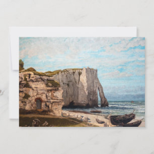 Gustave Courbet - Klippen bei Etretat nach dem Stu Einladung