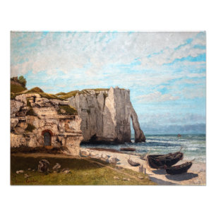 Gustave Courbet - Klippen bei Etretat nach dem Stu Fotodruck