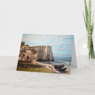 Gustave Courbet - Klippen bei Etretat nach dem Stu Karte