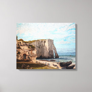 Gustave Courbet - Klippen bei Etretat nach dem Stu Leinwanddruck