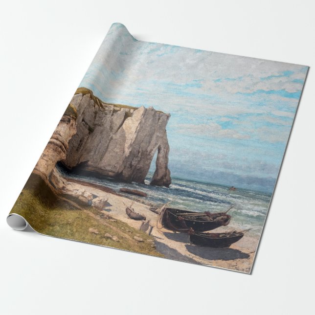 Gustave Courbet - Klippen bei Etretat nach Sturm Geschenkpapier (Ungerollt)