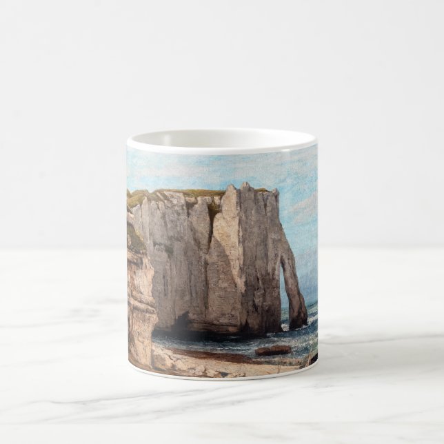 Gustave Courbet - Klippen bei Etretat nach Sturm Kaffeetasse (Mittel)