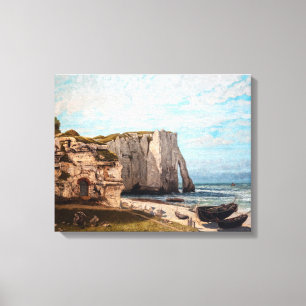 Gustave Courbet - Klippen bei Etretat nach Sturm Leinwanddruck