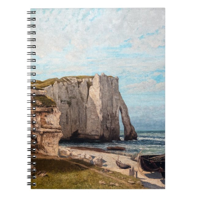 Gustave Courbet - Klippen bei Etretat nach Sturm Notizblock (Vorderseite)