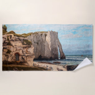 Gustave Courbet - Klippen bei Etretat nach Sturm Strandtuch