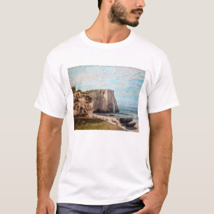 Gustave Courbet - Klippen bei Etretat nach Sturm T-Shirt