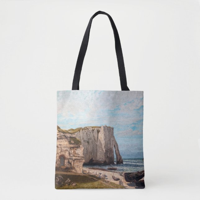 Gustave Courbet - Klippen bei Etretat nach Sturm Tasche (Vorderseite)