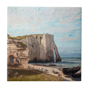 Gustave Courbet - Klippen von Etretat nach dem Stu Fliese