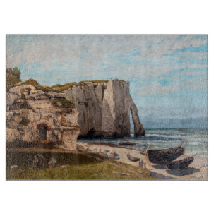 Gustave Courbet - Klippen von Etretat nach dem Stu Schneidebrett