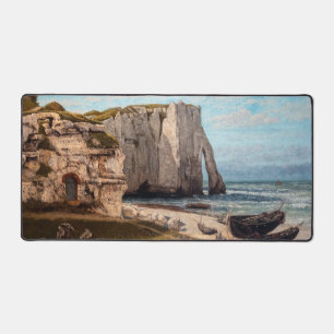 Gustave Courbet - Klippen von Etretat nach dem Stu Schreibtischunterlage