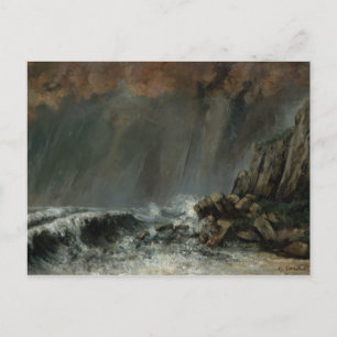 Gustave Courbet - Marine: Der Wasserspout Postkarte