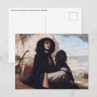 Gustave Courbet - Selbstportrait mit einem schwarz