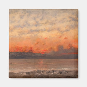 Gustave Courbet - Sonnenuntergang Magnet