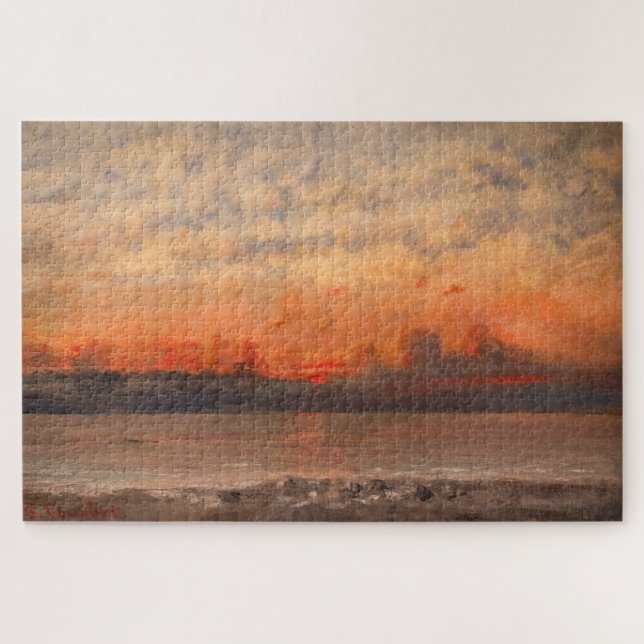Gustave Courbet - Sunset (Horizontal)
